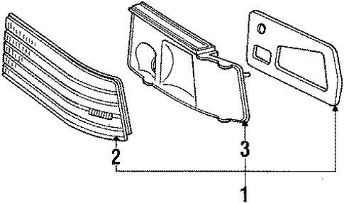 Combination Lamps for 1989 Dodge Lancer #0