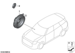 65135A5F6F0 - Audio, Navigation, Electronic Systems: Tweeter for Mini: Countryman S ALL4, Countryman SE ALL4, JCW Countryman ALL4 Image image