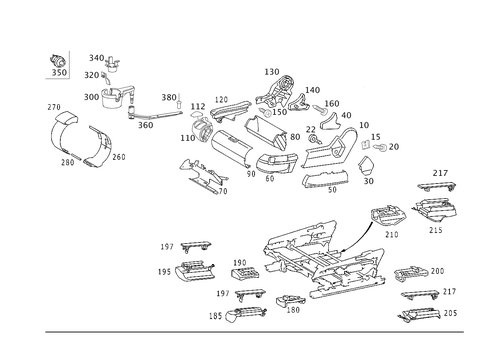 Covers and Bracket for Fire Extinguisher for 2006 Mercedes-Benz S55 AMG #0