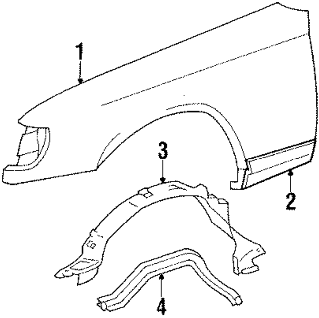 12469035401631 - Body: Body Side Molding for Mercedes-Benz Image
