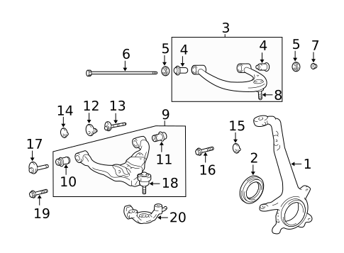 Suspension Components for 2009 Toyota 4Runner #0