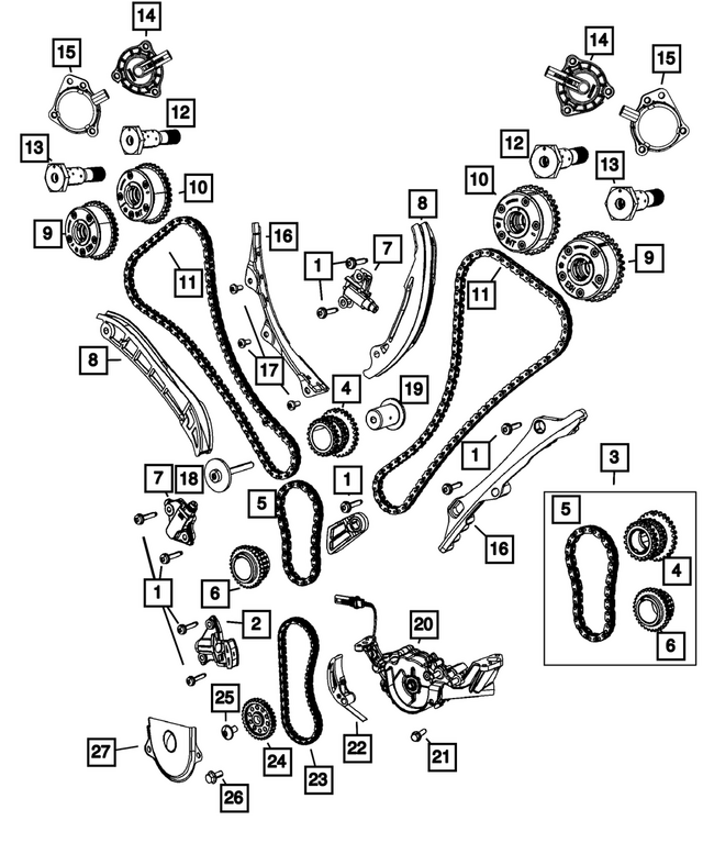 5048019AC - Engine: Chain Tensioner for Mopar Image image