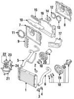 1HM121253A - Cooling System: Radiator for Volkswagen: Golf, Jetta Image