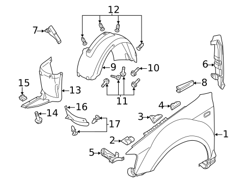 Fender & Components for 2013 Audi A3 Quattro #0