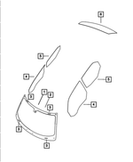 68269875AA - Glass: Shipping Assembly - 30 Lite Glass Windshield for Mopar Image