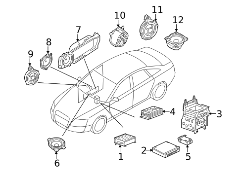 Sound System for 2006 Audi A6 Quattro #0
