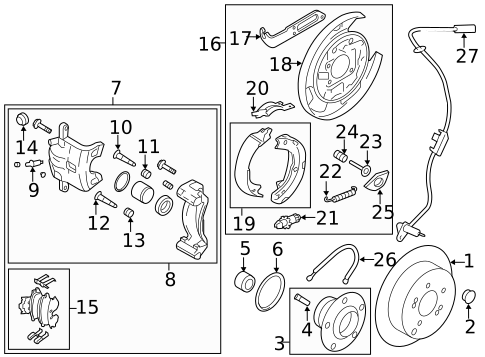 Parking Brake for 2012 Hyundai Tucson #2
