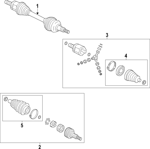 Axle Shafts & Joints for 2014 Chevrolet Captiva Sport #0