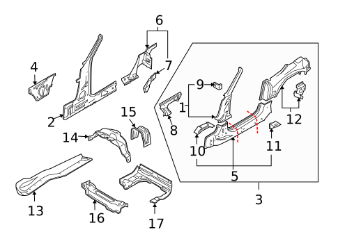 Pillar & Side Panels for 2005 BMW Z4 #0