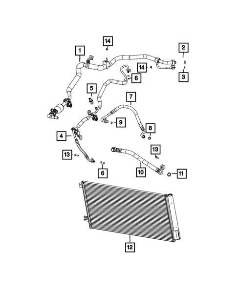 Air Conditioner and Heater Plumbing for 2022 Ram ProMaster City #0