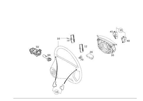 Steering Wheel and Steering Wheel Lock for 1995 Mercedes-Benz E320 #0