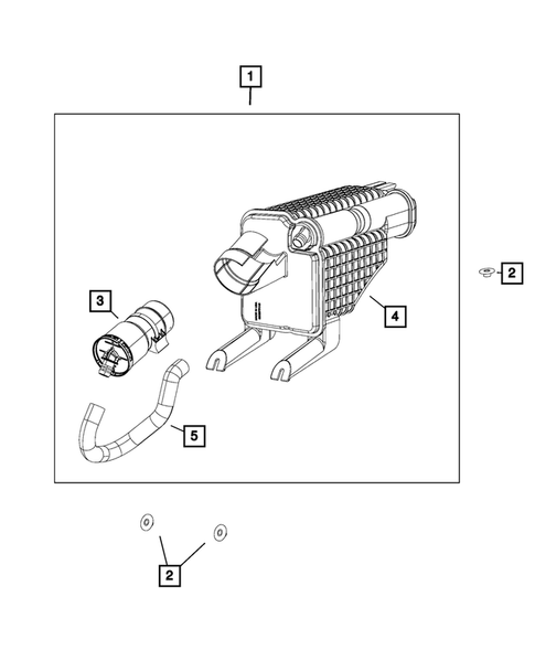 Vacuum Canister/Leak Detection Pump for 2018 Jeep Wrangler #1