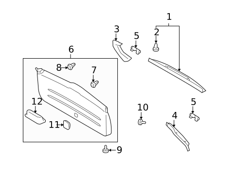 Interior Trim for 2013 Subaru Forester #0