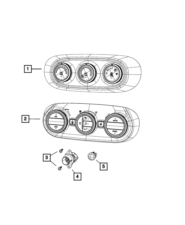7ST91LXHAA - Air Conditioners and Heaters: A/c And Heater Module for Fiat: 500X Image