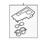 84650D5020FF3 - Body: Center Panel for Kia: Optima Image
