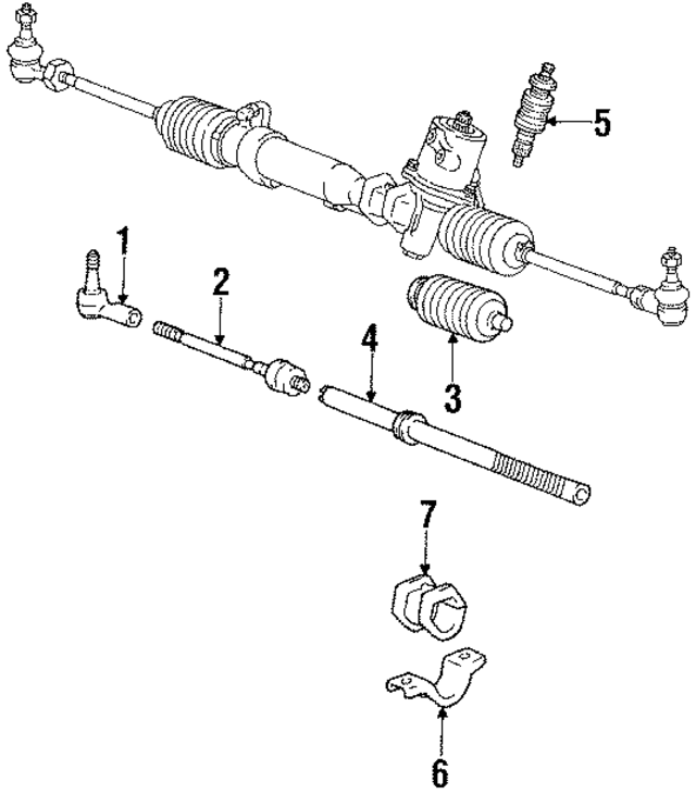 MB912519 - Steering: Outer Tie Rod for Mitsubishi Image