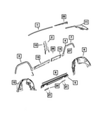 68575979AB - : B Pillar Applique, Left for Mopar Image