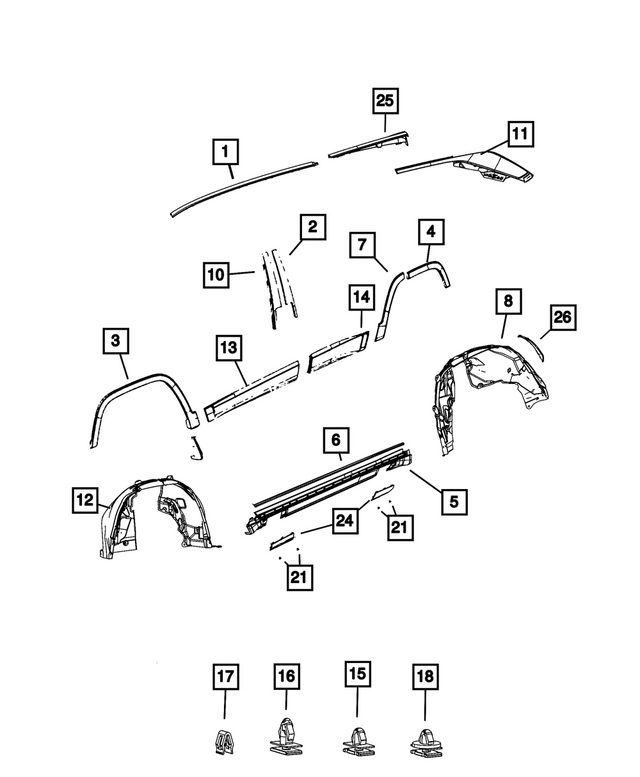 68766190AA - : Access Door, Right Front for Mopar Image