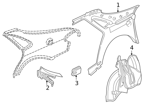 Inner Structure for 2001 Saab 9-3 #1