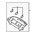 BN8V683A0H02 - Body: Pkg Tray Trim for Mazda: 3 Image