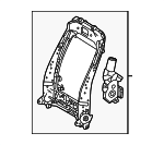 7101460A30 - Body: Seat Back Frame for Lexus: GX550 Image