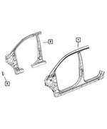 68035429AG - Body Sheet Metal Except Doors: Body Side Aperture Front Panel Package, Left for Dodge: Journey Image