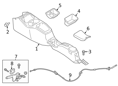 Parking Brake for 2014 Mitsubishi Mirage #0