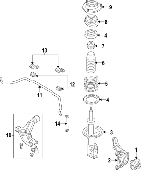 Suspension Components for 2016 Chevrolet Cruze Limited #1