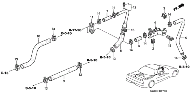 Water Valve for 2004 Acura NSX #0