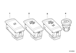 61316920828 - Vehicle Electrical System: Airbag-Off Indicator for BMW Image