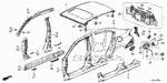 75450T2AA21 - Body/Air Conditioning: OUTLET ASSY., RR. AIR for Honda Image
