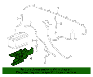 Passenger Side Battery Tray 84177367 GM | GMPartsDirect.com