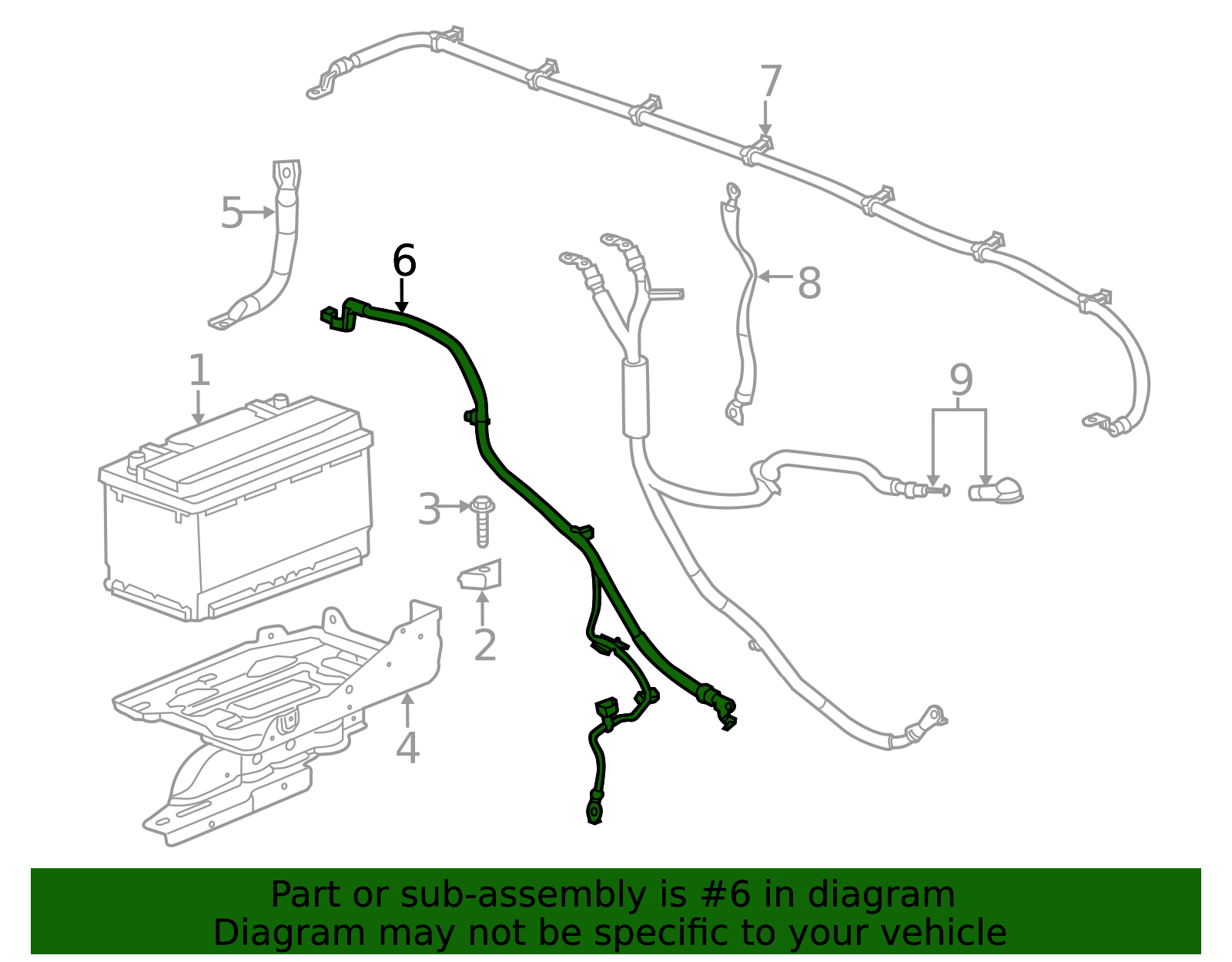 2017-2019 GM Battery Negative Cable 84637921 | OEM Parts Online
