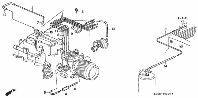 Install Pipe - Tubing (1) for 1993 Acura NSX #0