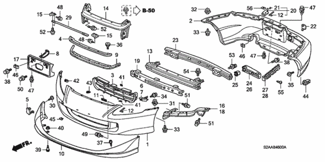 Bumpers for 2008 Honda S2000 #0