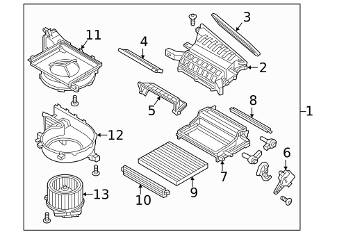 Blower Motor & Fan for 2019 Hyundai Ioniq #0