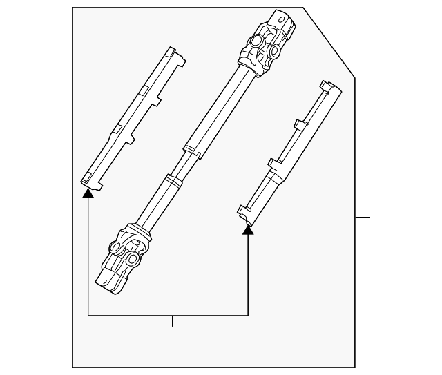 32306769265 - 2003-2008 BMW Z4 Lower Steering Shaft (32-30-6