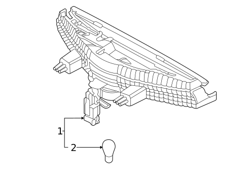 High Mounted Stop Lamp for 2023 Hyundai Elantra N #0