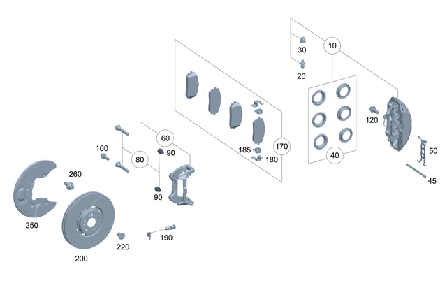 167421870164 - : Brake Carrier for Mercedes-Benz Image