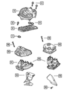 4792387AA - : Exhaust Manifold, Rear for Mopar Image