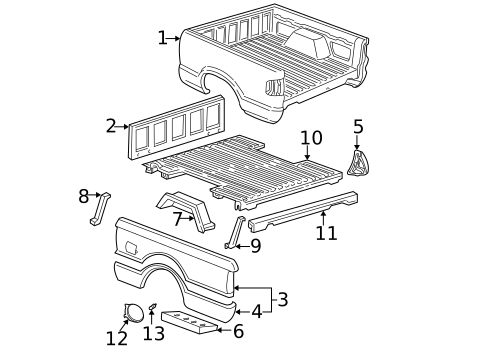 Box Assembly for 1995 Chevrolet S10 #0
