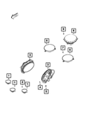 6105032AA - Electrical: Hex Flange Head Screw for Mopar Image image