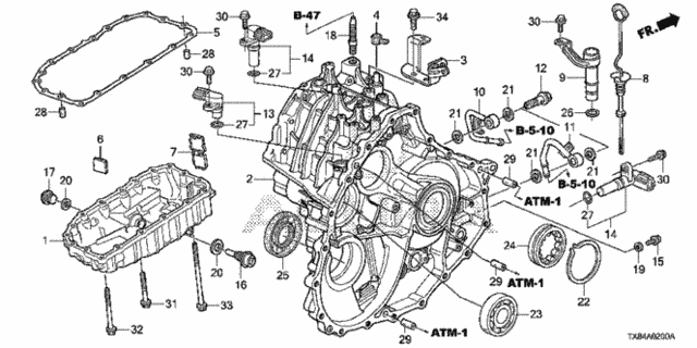 AT Transmission Case for 2013 Acura ILX #0
