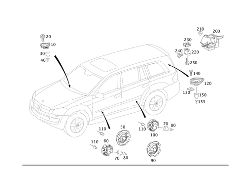 Loudspeaker for 2009 Mercedes-Benz GL320 #0