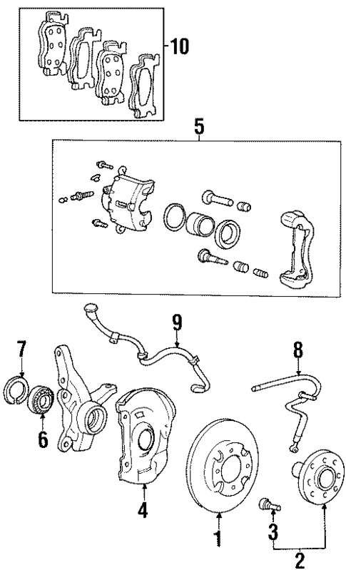 Anti-Lock Brakes for 2000 Hyundai Tiburon #1