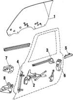 20302262 - Body: Glass for Buick: Regal | Oldsmobile: Cutlass Cruiser, Cutlass Supreme | Pontiac: Bonneville Image