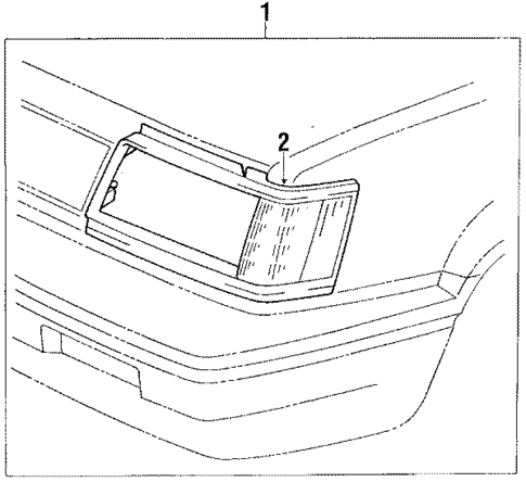 Side Marker Lamps for 1988 Toyota Tercel #1