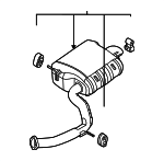 28710R5300 - : Rear Muffler for Kia Image