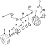 F3XY2212A - : Backing Plate for Ford Image