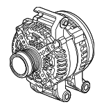 68346838AD - : Alternator for Jeep: Grand Wagoneer, Grand Wagoneer L, Wagoneer, Wagoneer L | Ram: 1500 Image